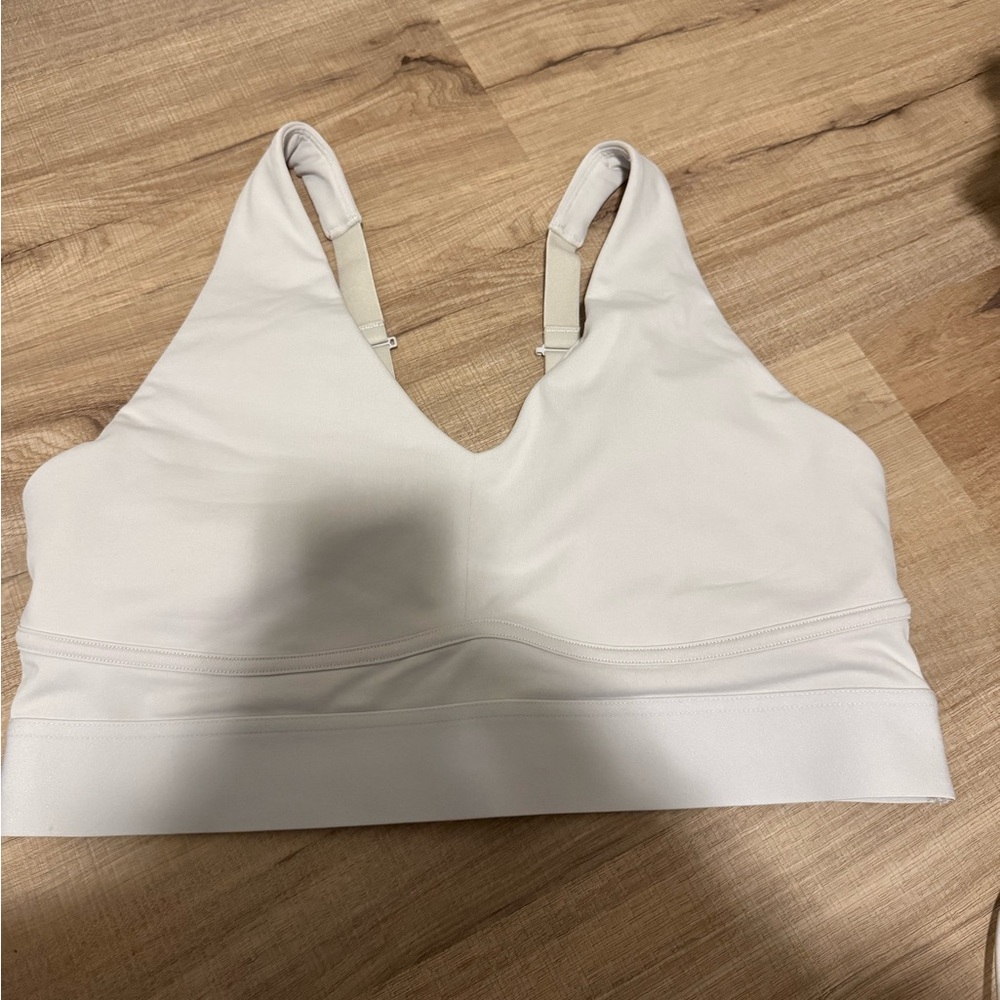 Fabletics Off White Adjustable Sports Bra